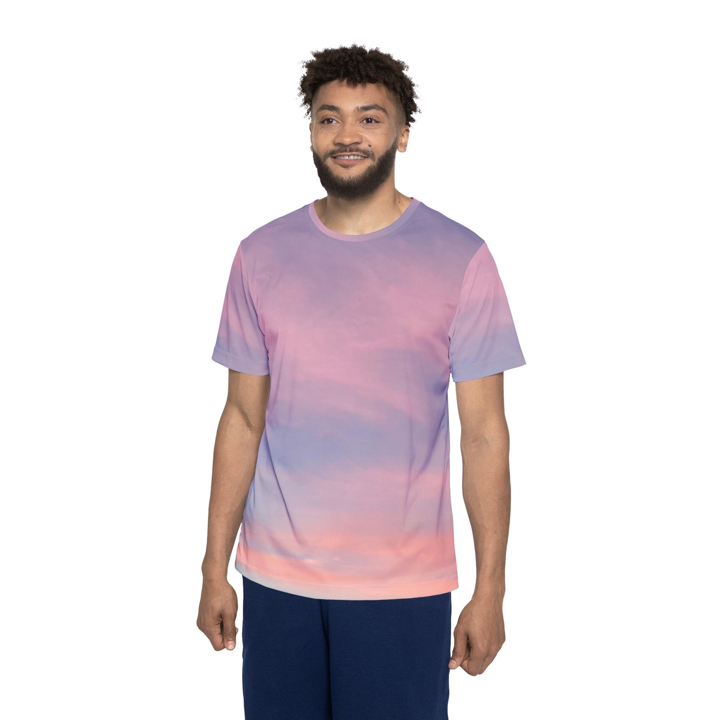 "Purple Pinks" Men's Sports Jersey (AOP)