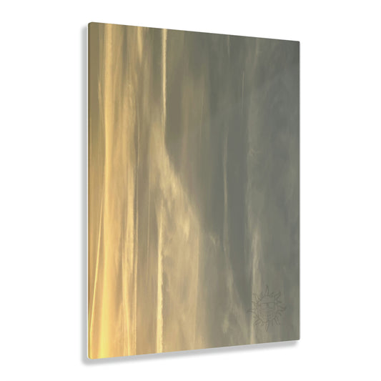 "Grey & Yellow" Acrylic Print