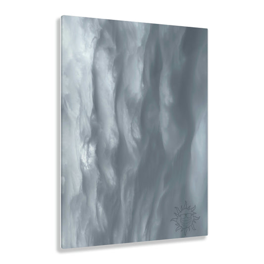 "Wavy Greyz" Acrylic Print